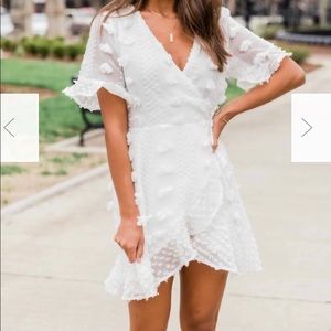 White Wrap Dress